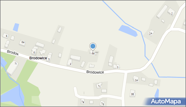 Brodowice, Brodowice, 4a, mapa Brodowice