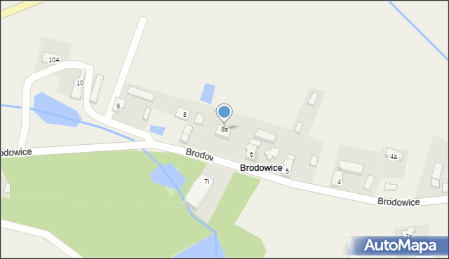 Brodowice, Brodowice, 8a, mapa Brodowice