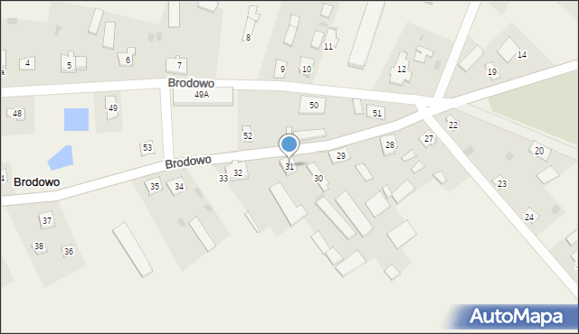 Brodowo, Brodowo, 31, mapa Brodowo