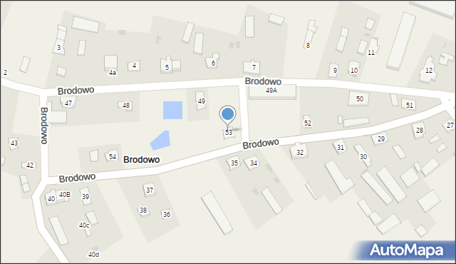 Brodowo, Brodowo, 53, mapa Brodowo
