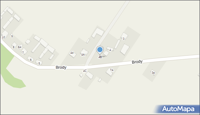 Brody, Brody, 4B, mapa Brody