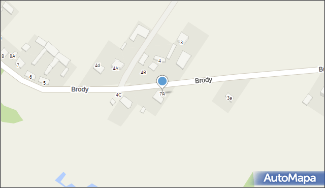 Brody, Brody, 7A, mapa Brody