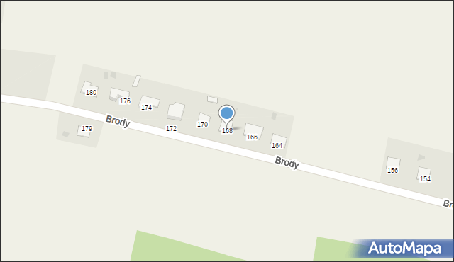 Brody, Brody, 168, mapa Brody