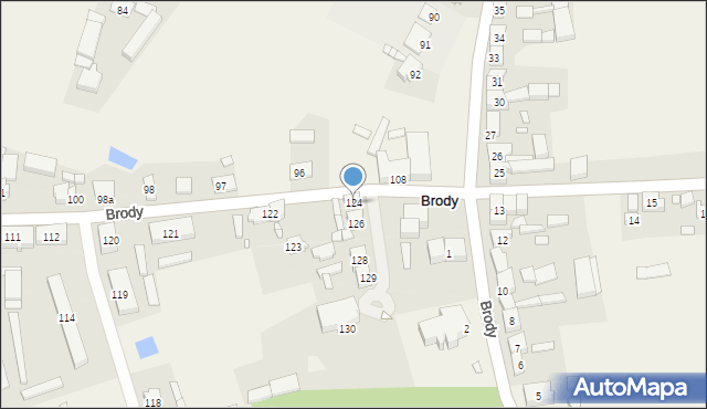 Brody, Brody, 124, mapa Brody