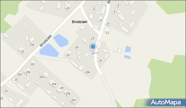 Brodziaki, Brodziaki, 17, mapa Brodziaki