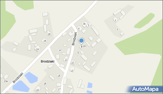 Brodziaki, Brodziaki, 8, mapa Brodziaki