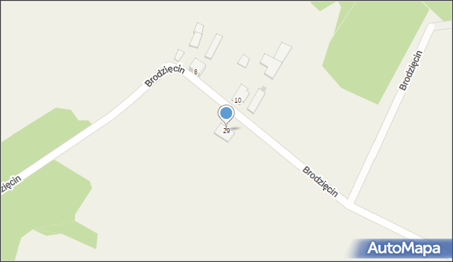 Brodzięcin, Brodzięcin, 29, mapa Brodzięcin