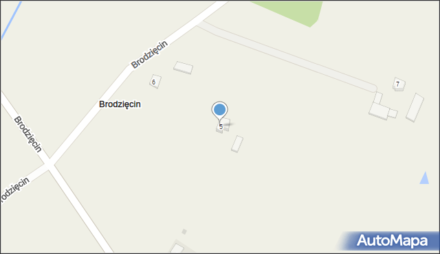 Brodzięcin, Brodzięcin, 5, mapa Brodzięcin