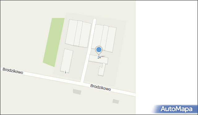 Brodzikowo, Brodzikowo, 1A, mapa Brodzikowo