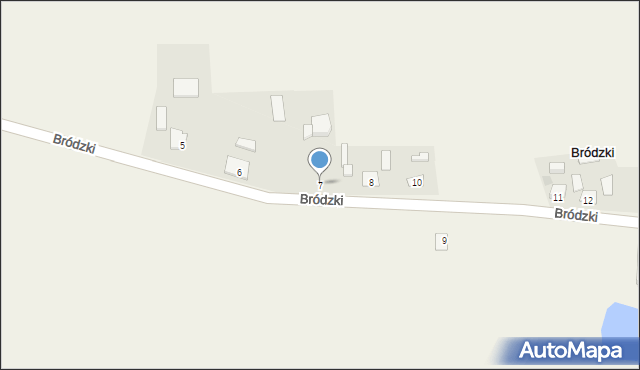 Bródzki, Bródzki, 7, mapa Bródzki