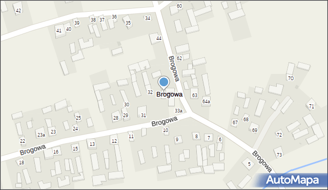 Brogowa, Brogowa, 33, mapa Brogowa