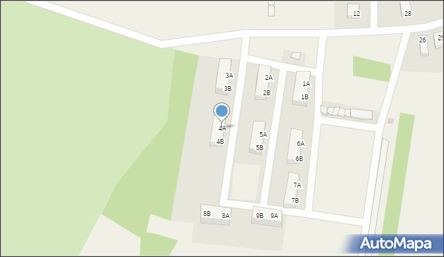 Brojce, Brzozowa, 4A, mapa Brojce