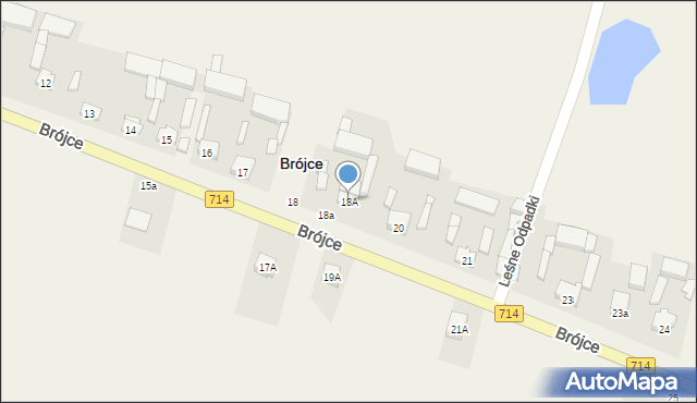 Brójce, Brójce, 19, mapa Brójce