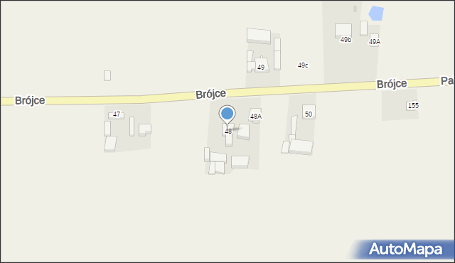 Brójce, Brójce, 48, mapa Brójce