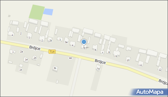 Brójce, Brójce, 5, mapa Brójce