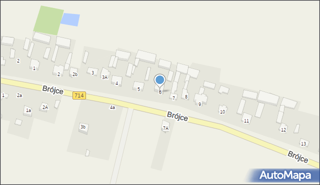 Brójce, Brójce, 6, mapa Brójce