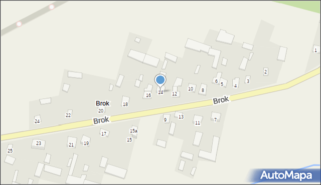 Brok, Brok, 14, mapa Brok