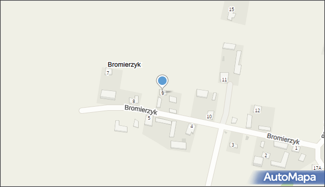 Bromierzyk, Bromierzyk, 9, mapa Bromierzyk