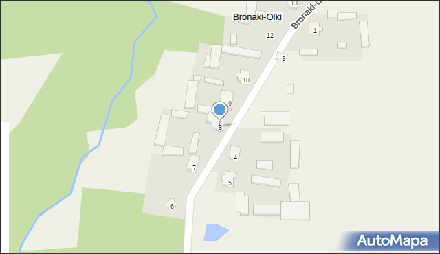 Bronaki-Olki, Bronaki-Olki, 8, mapa Bronaki-Olki