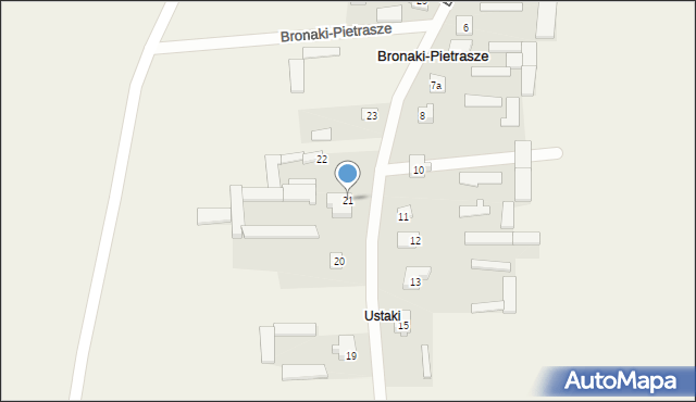Bronaki-Pietrasze, Bronaki-Pietrasze, 21, mapa Bronaki-Pietrasze