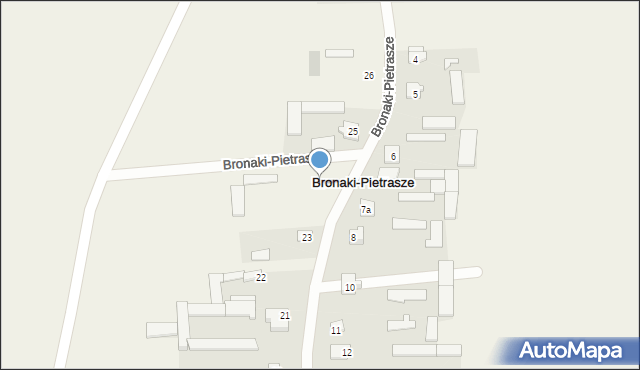 Bronaki-Pietrasze, Bronaki-Pietrasze, 24, mapa Bronaki-Pietrasze