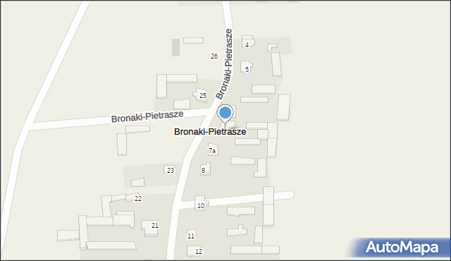 Bronaki-Pietrasze, Bronaki-Pietrasze, 7, mapa Bronaki-Pietrasze