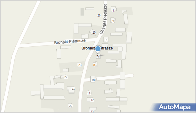 Bronaki-Pietrasze, Bronaki-Pietrasze, 7a, mapa Bronaki-Pietrasze