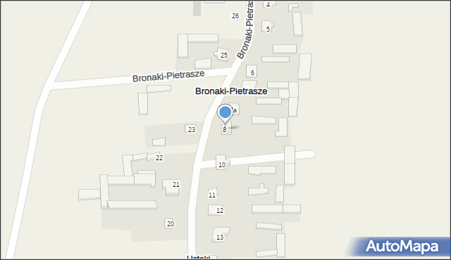Bronaki-Pietrasze, Bronaki-Pietrasze, 9, mapa Bronaki-Pietrasze