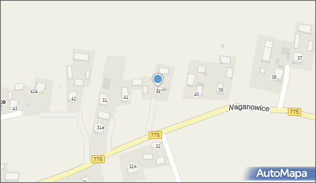 Brończyce, Brończyce, 34, mapa Brończyce