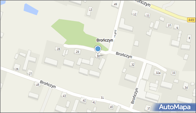 Brończyn, Brończyn, 30, mapa Brończyn