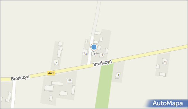 Brończyn, Brończyn, 4, mapa Brończyn