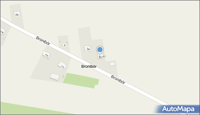 Bronibór, Bronibór, 3b, mapa Bronibór