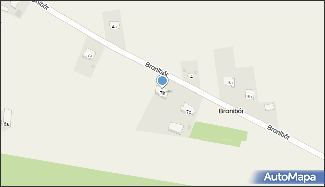 Bronibór, Bronibór, 7b, mapa Bronibór