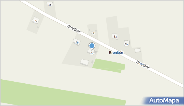 Bronibór, Bronibór, 7c, mapa Bronibór