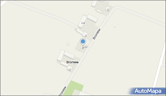 Broniew, Broniew, 9, mapa Broniew