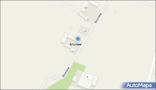 Broniew, Broniew, 9a, mapa Broniew