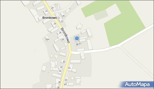 Bronikowo, Bronikowo, 35, mapa Bronikowo