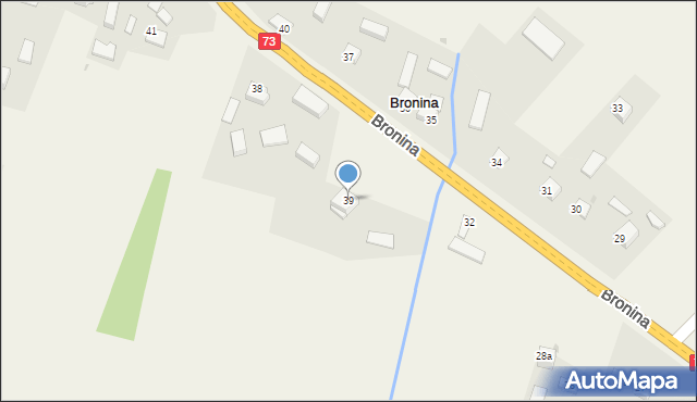 Bronina, Bronina, 39, mapa Bronina