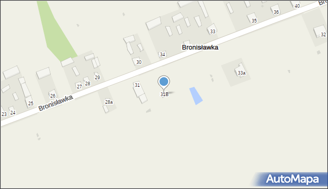 Bronisławka, Bronisławka, 31B, mapa Bronisławka