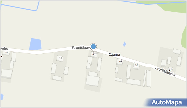 Bronisławów, Bronisławów, 14, mapa Bronisławów