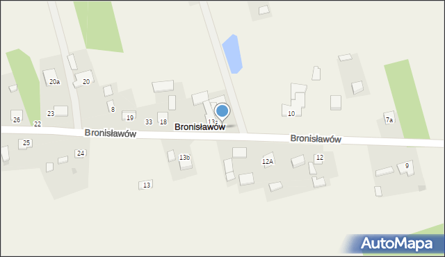 Bronisławów, Bronisławów, 16, mapa Bronisławów