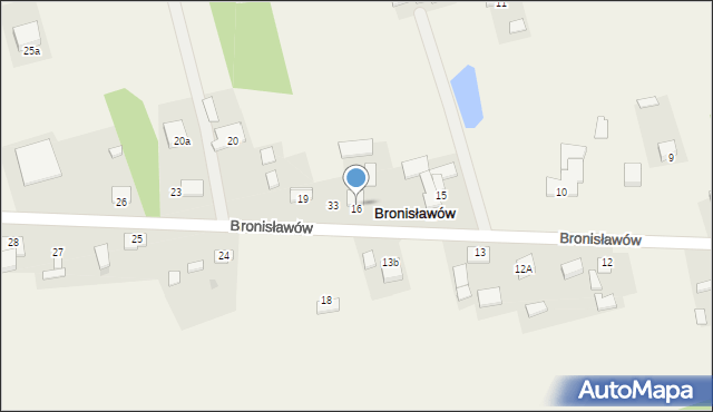 Bronisławów, Bronisławów, 18, mapa Bronisławów