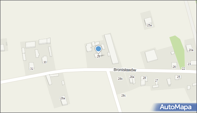 Bronisławów, Bronisławów, 29, mapa Bronisławów