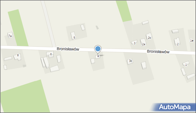 Bronisławów, Bronisławów, 4, mapa Bronisławów