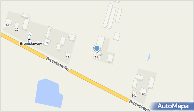 Bronisławów, Bronisławów, 29c, mapa Bronisławów