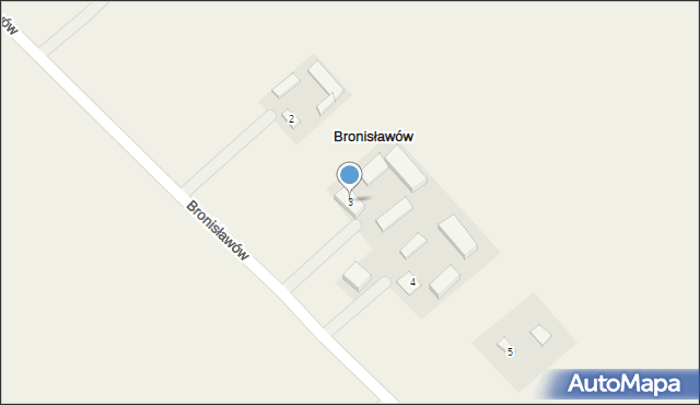 Bronisławów, Bronisławów, 3, mapa Bronisławów