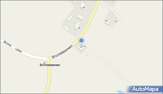 Bronisławowo, Bronisławowo, 47, mapa Bronisławowo