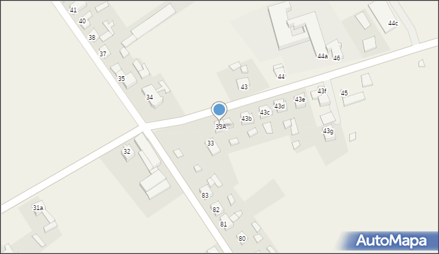 Broniszewice, Broniszewice, 33A, mapa Broniszewice