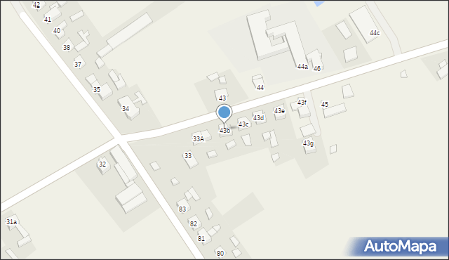 Broniszewice, Broniszewice, 43b, mapa Broniszewice