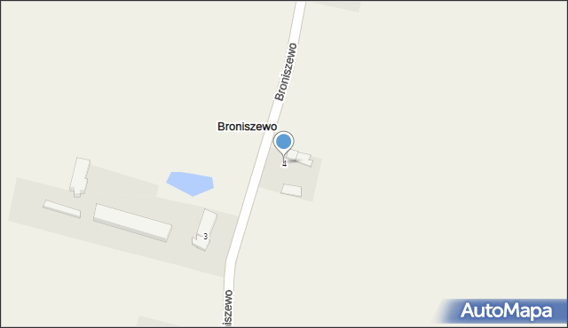 Broniszewo, Broniszewo, 4, mapa Broniszewo